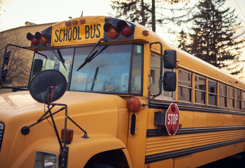 Bus escolar en New Jersey
